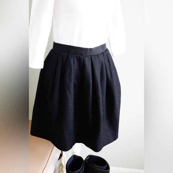 Carven black wool cashmere skirt - Picture 2 of 5